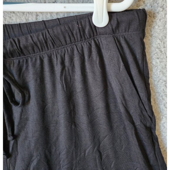 NEW Auden Women's 2-Piece Cloud Knit Pajama Button Top/Shorts Set Black Size XXL - Picture 16 of 16